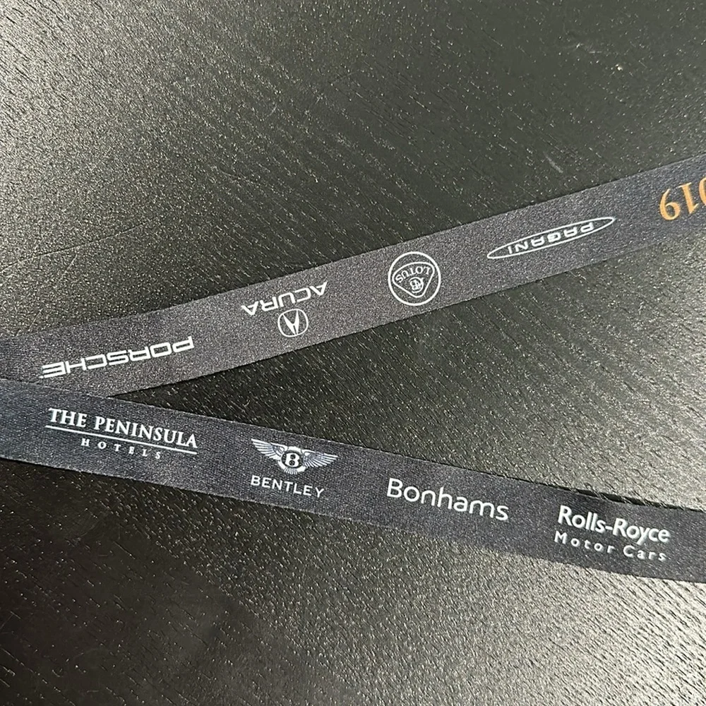 Quail Motorsports Car Show Lanyard with Sponsoring Brand Logos